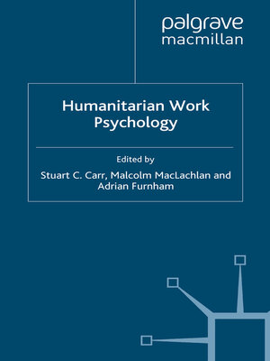 cover image of Humanitarian Work Psychology